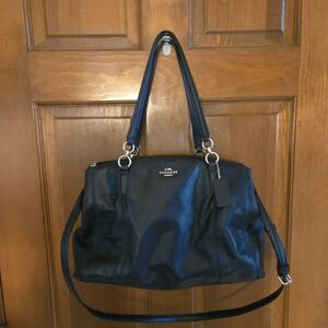 Large leather Coach bag
